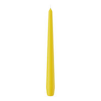 SPITZKERZEN (konische Kerzen) Dotter Gelb 250 x Ø 25 mm, 12 Stück - Gelb, Paraffin (2.5/25/25cm) - Wiedemann Kerzen