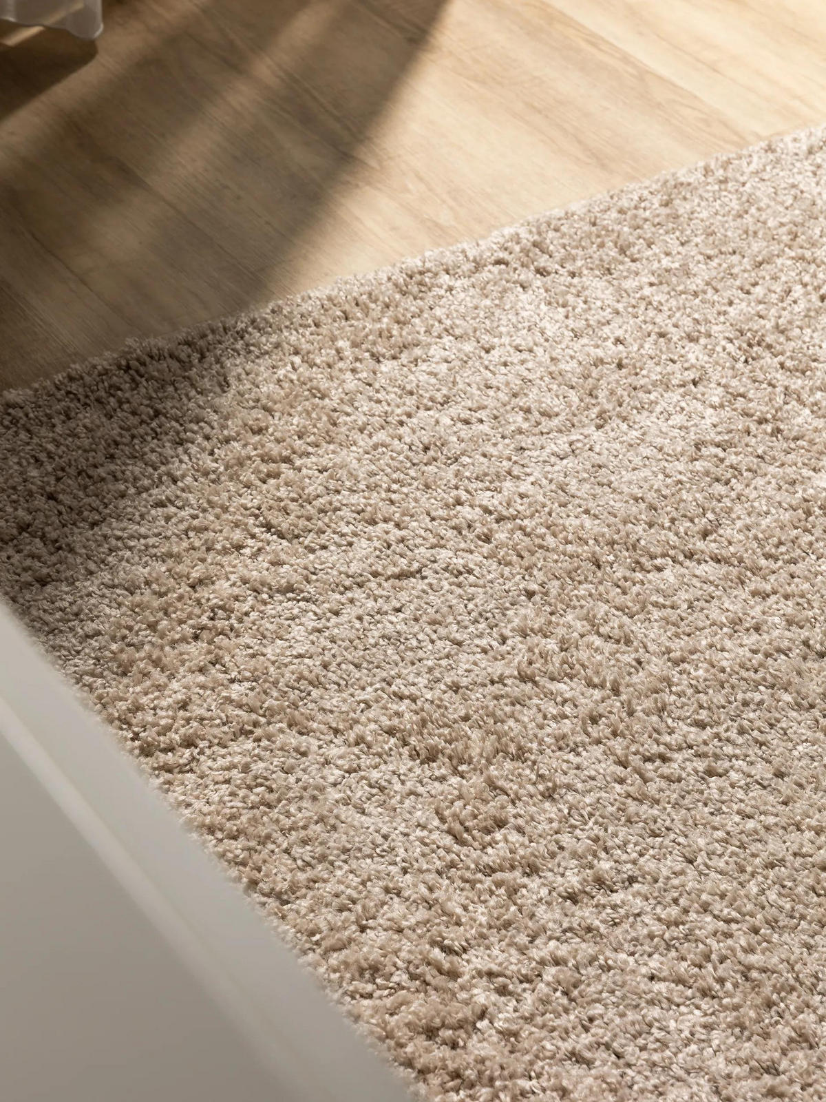 HOCHFLORTEPPICH Soho Beige 160x160 cm - Beige, Kunststoff (160/160cm) - benuta