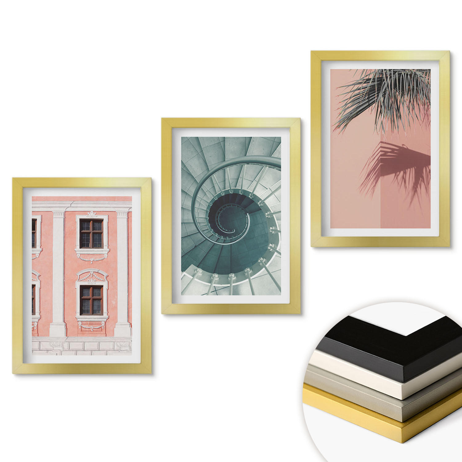 ArtPrintCave Wandbilder Gold 20x30 cm