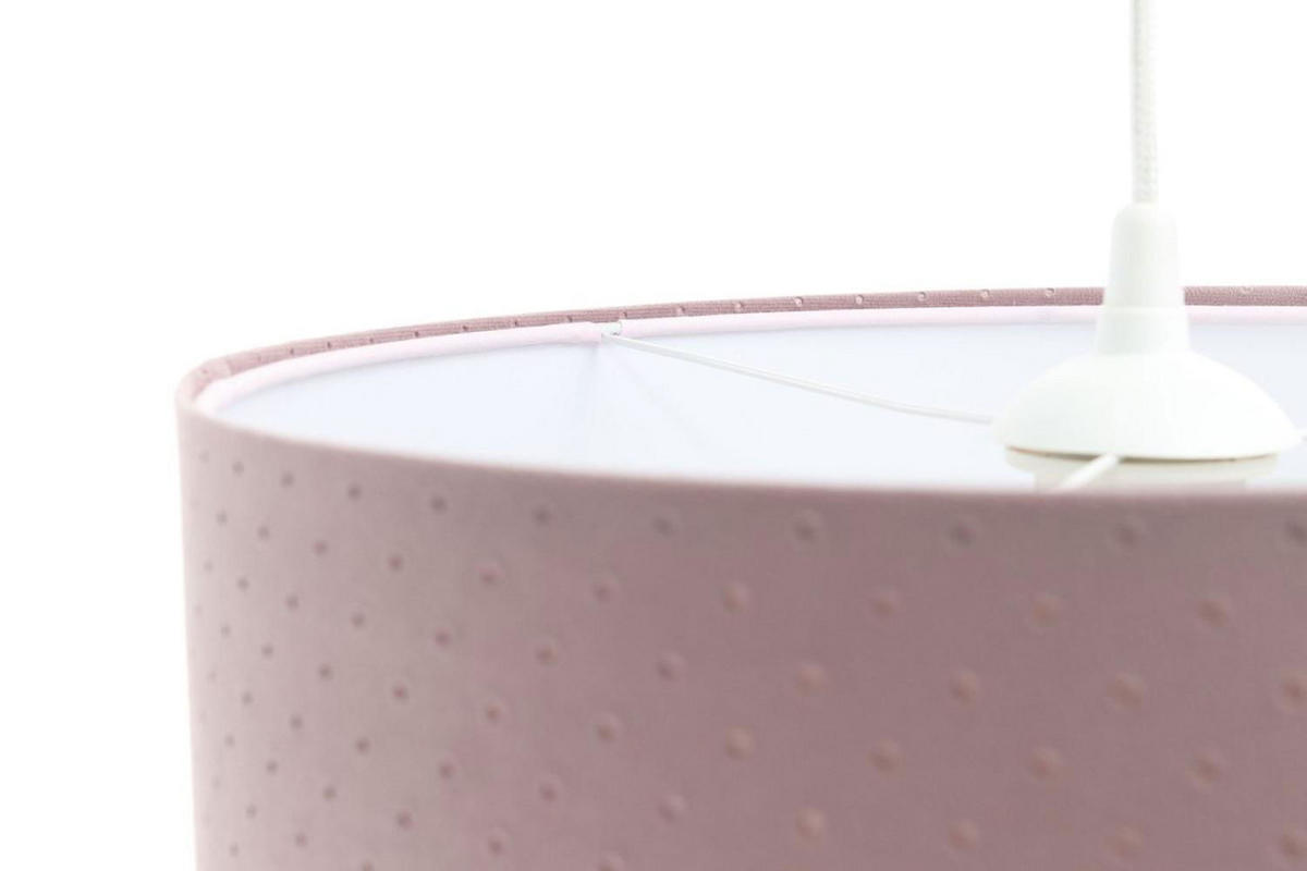 HÄNGELEUCHTE Rosa 40/20 cm - Pink/Weiß, Kunststoff (40/0.6/20cm) - ONZENO