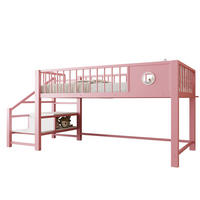 HOCHBETT 90/200 cm aus Metall mit Stauraumleiter, Rosa - Pink, Metall (90/200cm) - OKMYHOME