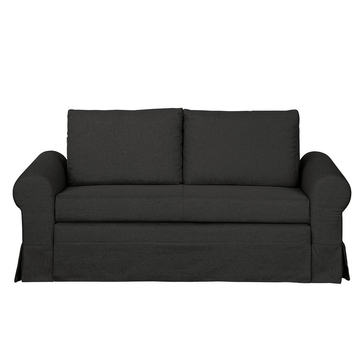 SCHLAFSOFA mit Husse - Schwarz, Textil (165/90/90cm) - home24