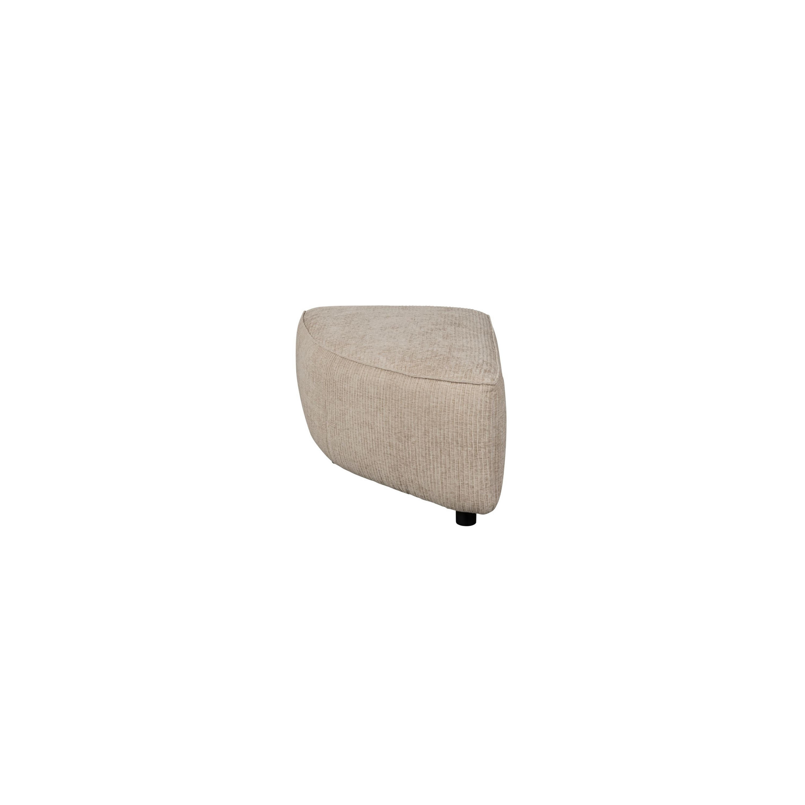 SOFA ELEMENT Hunter Rund Ecken Links Sand/ Beige - Beige, Textil (60/38/100cm) - Zuiver
