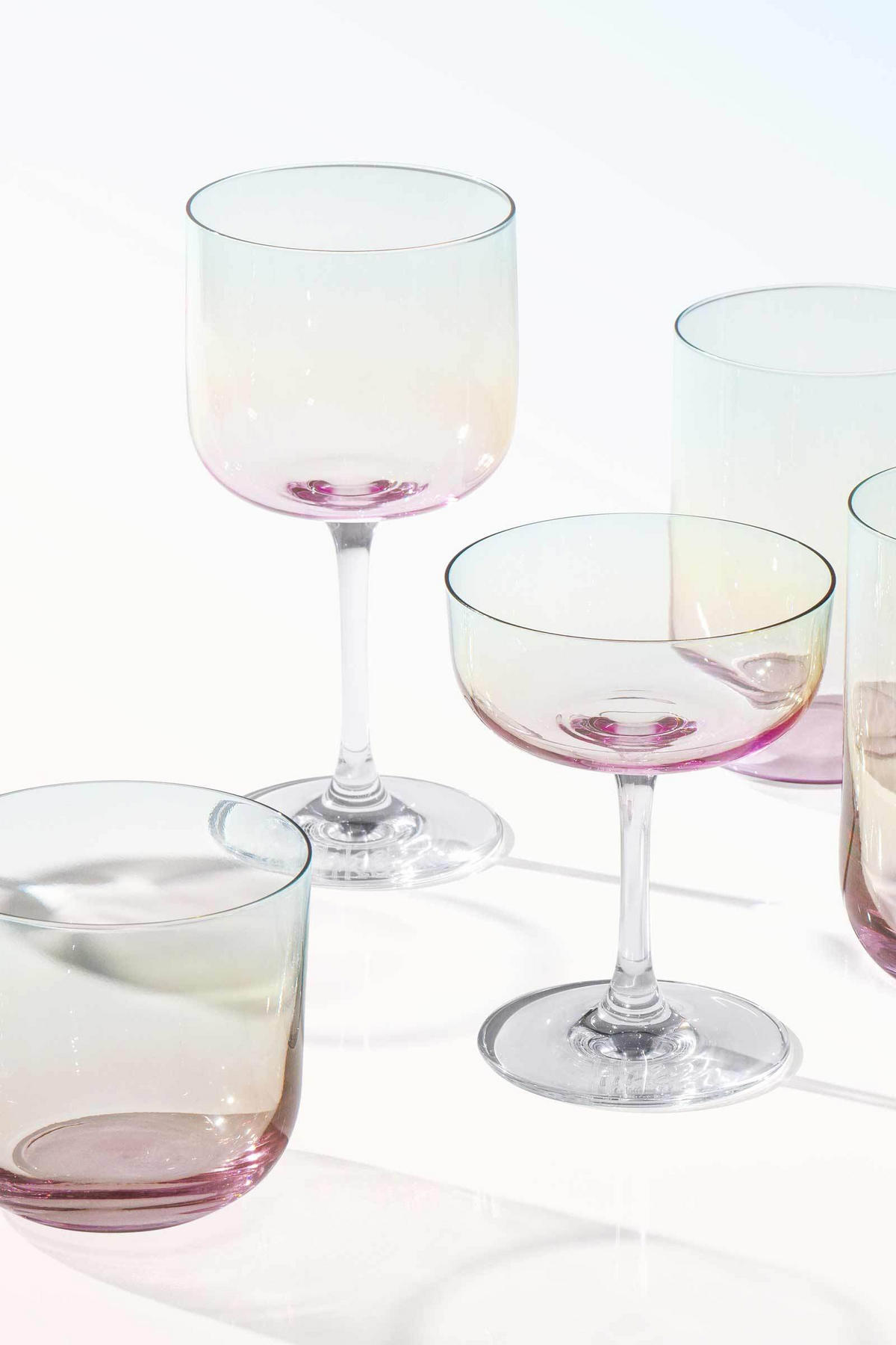 WASSERGLÄSER Like Glass Pearl 280 ml 6er Set - Multicolor, Glas (0.28L) - like.Villeroy & Boch