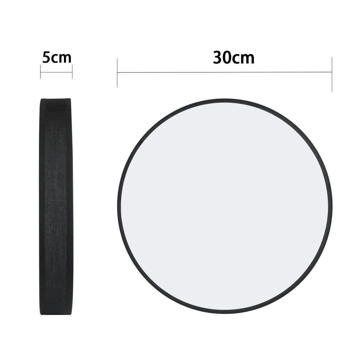 LED-DECKENLEUCHTE Alvira 30/30/6 cm - Schwarz, Textil (30/30/6cm) - Nettlife