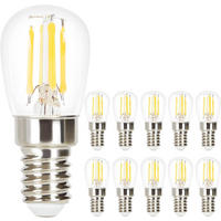 LED žárovky E14 4W (balení 10 ks) - průhledná, sklo (2.5/6cm) - Nettlife