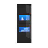 VITRINE 61 x 42 x 162 cm in Schwarz - Schwarz, Holzwerkstoff (42/162/61cm) - KOMHTOM