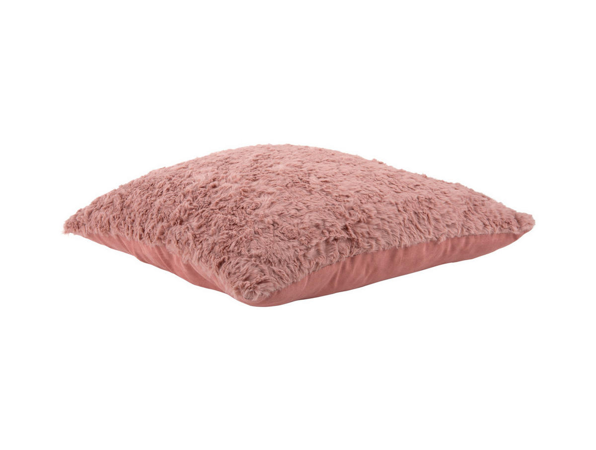DEKOKISSEN Tierno Furry 45/45/8 cm - Pink, Kunststoff (45/45cm) - Present Time