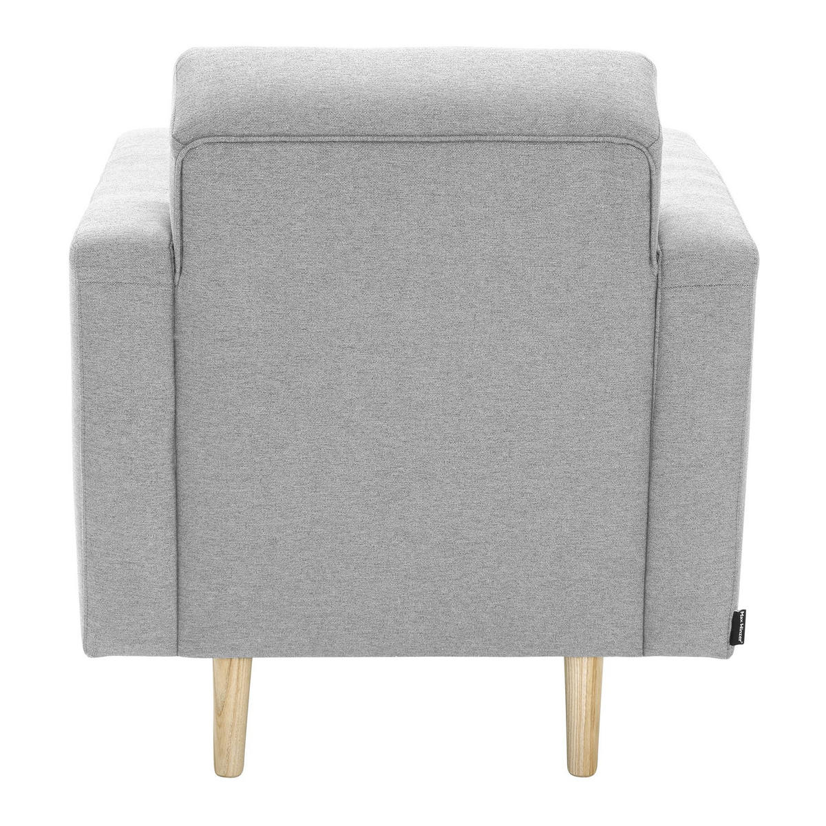 POLSTERSESSEL Kazia Flachgewebe hellgrau - Hellgrau, Kunststoff (75/81/83cm) - 58aufmkessel