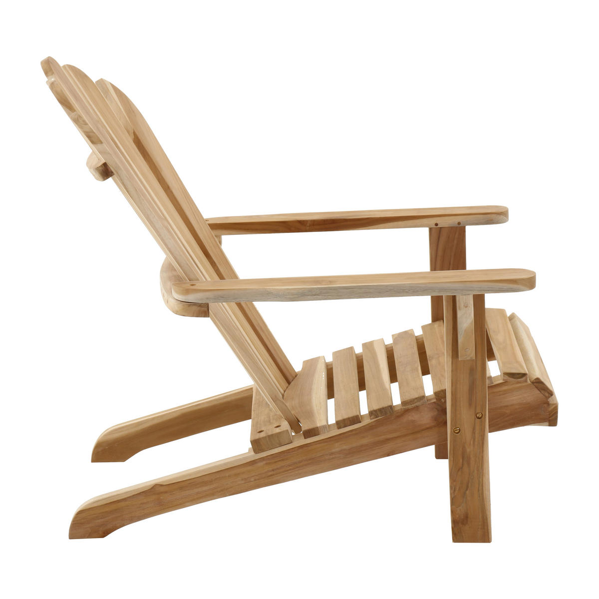 GARTENSESSEL Teaka Adirondack-Stuhl,Teakholz - Naturfarben, Holz (57/104/73cm) - TPFGarden
