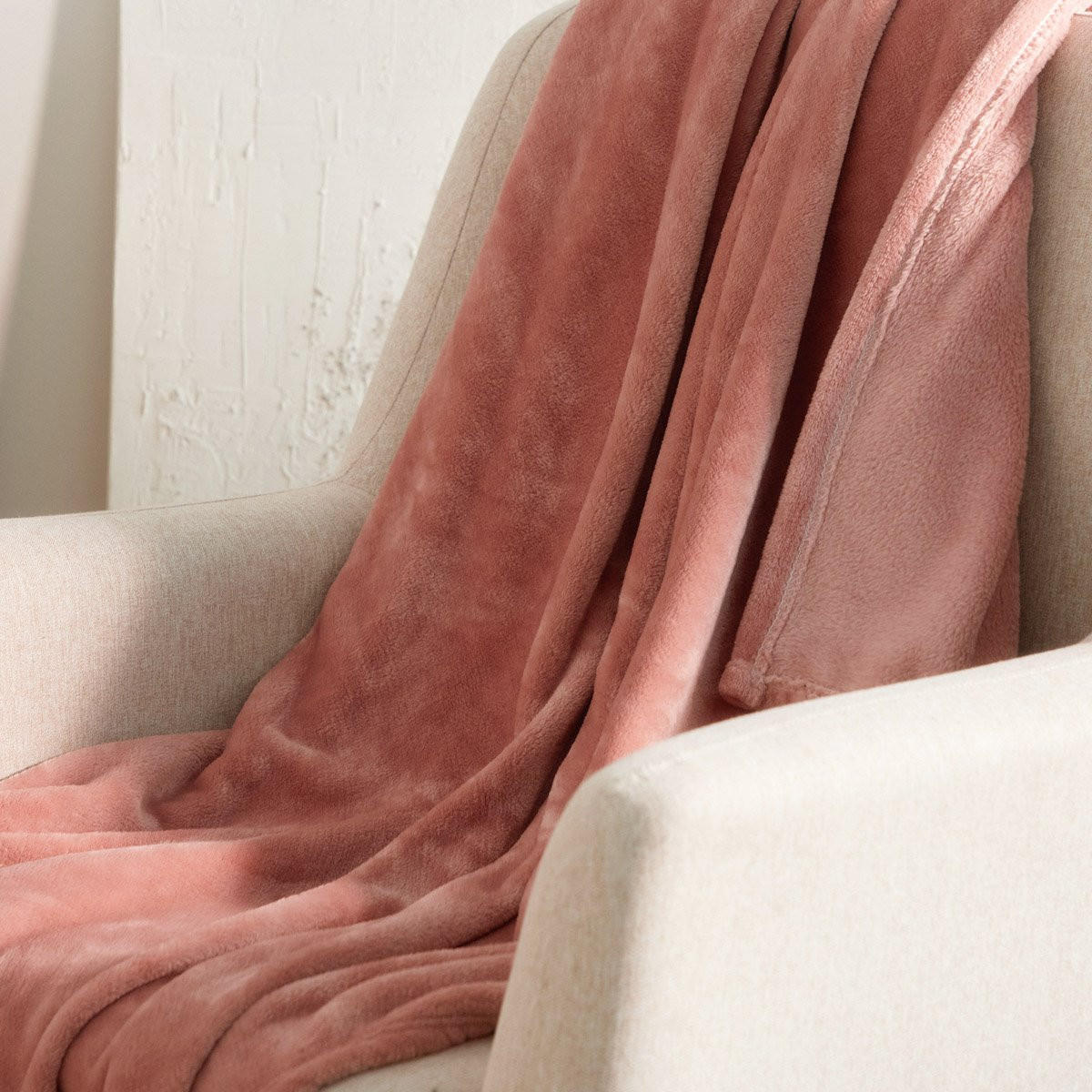 DECKE Rote rosa 150/200 cm - Pink, Textil (150/200cm) - Homla