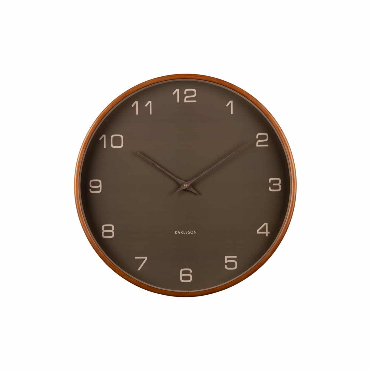 WANDUHR Acento Ø40 cm - Grün, Holz (40/40/5cm) - Karlsson