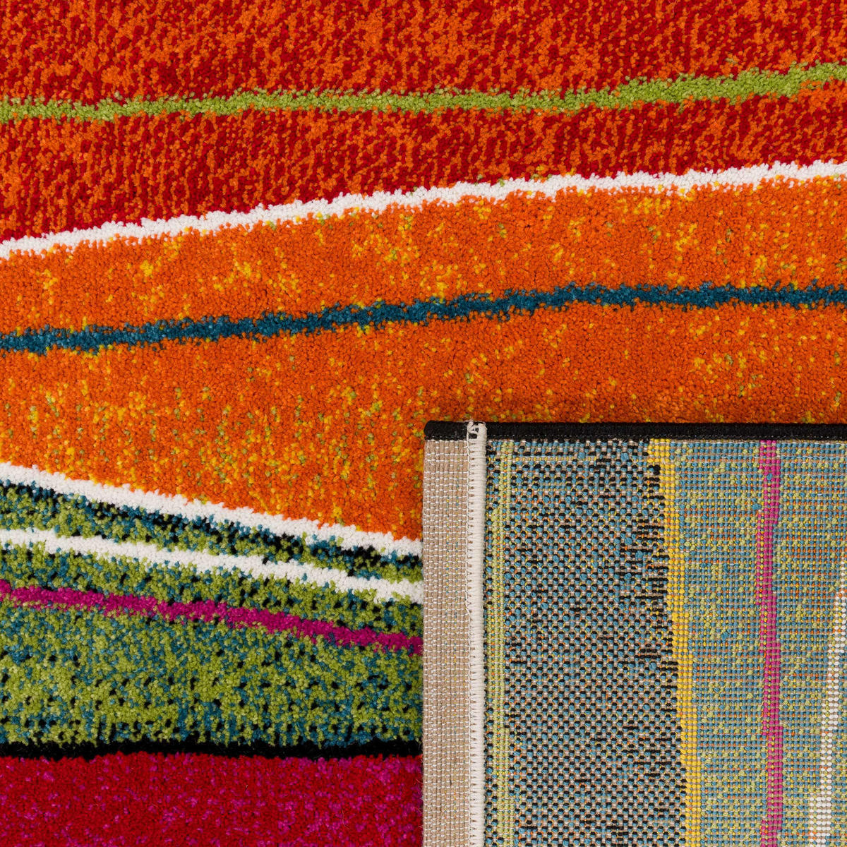 KURZFLOR-TEPPICH CANVAS 773 MEHRFARBIG 160X230 - Multicolor, Kunststoff (160/230cm) - Paco Home