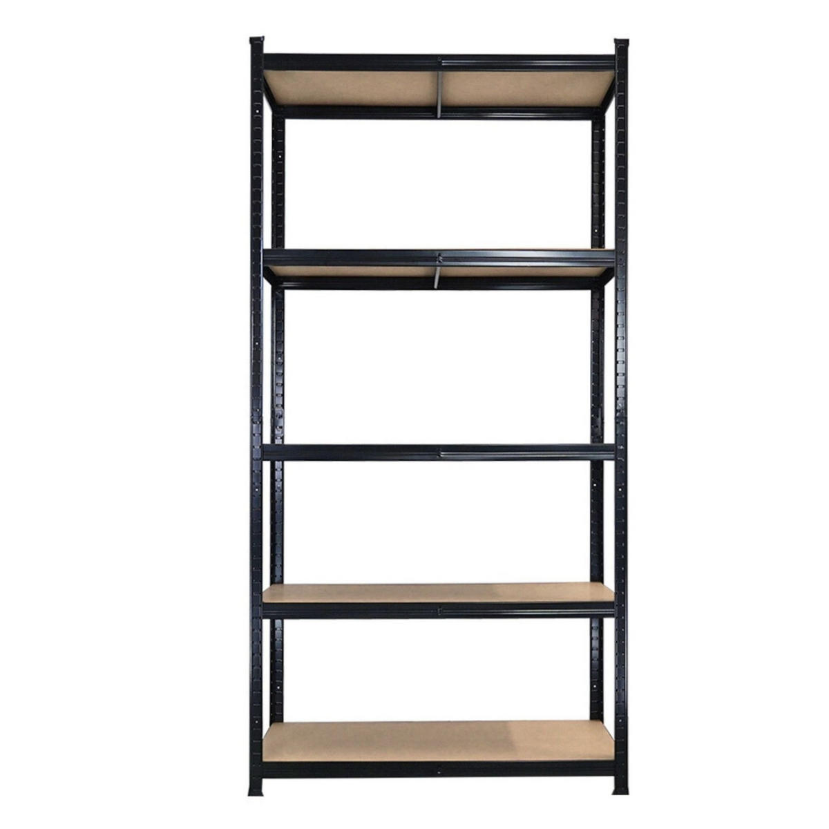 SCHWERLASTREGAL Giant Ragnar 2er-Set 200x100x50cm 5 MDF-Platten-Ebenen Fachlast 175kg Schwarz - Schwarz, Metall (100/200/50cm) - PROREGAL