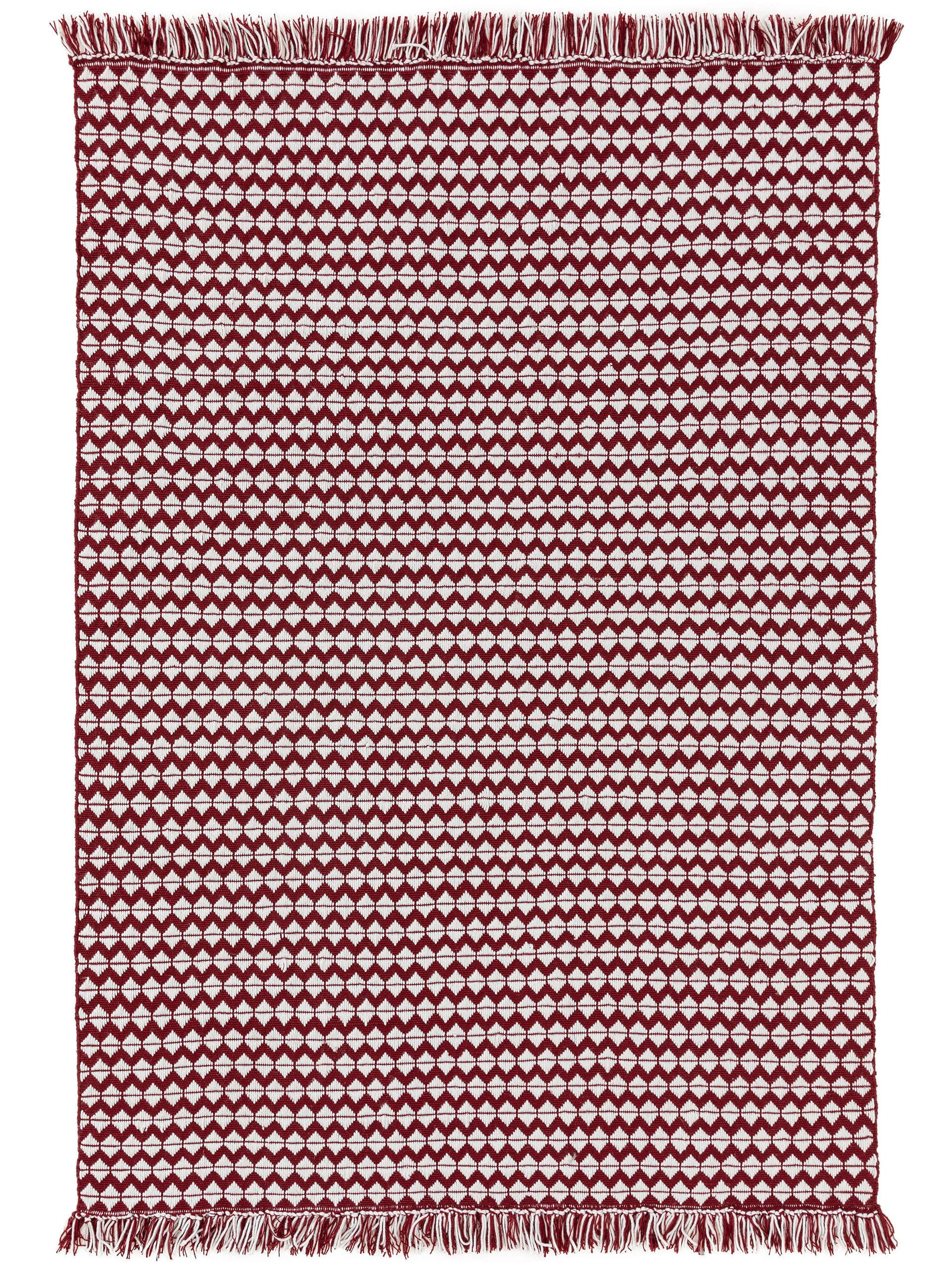 TEPPICH aus recyceltem Material Morty Rot 200x300 cm - Rot, Textil (200/300cm) - benuta Pure