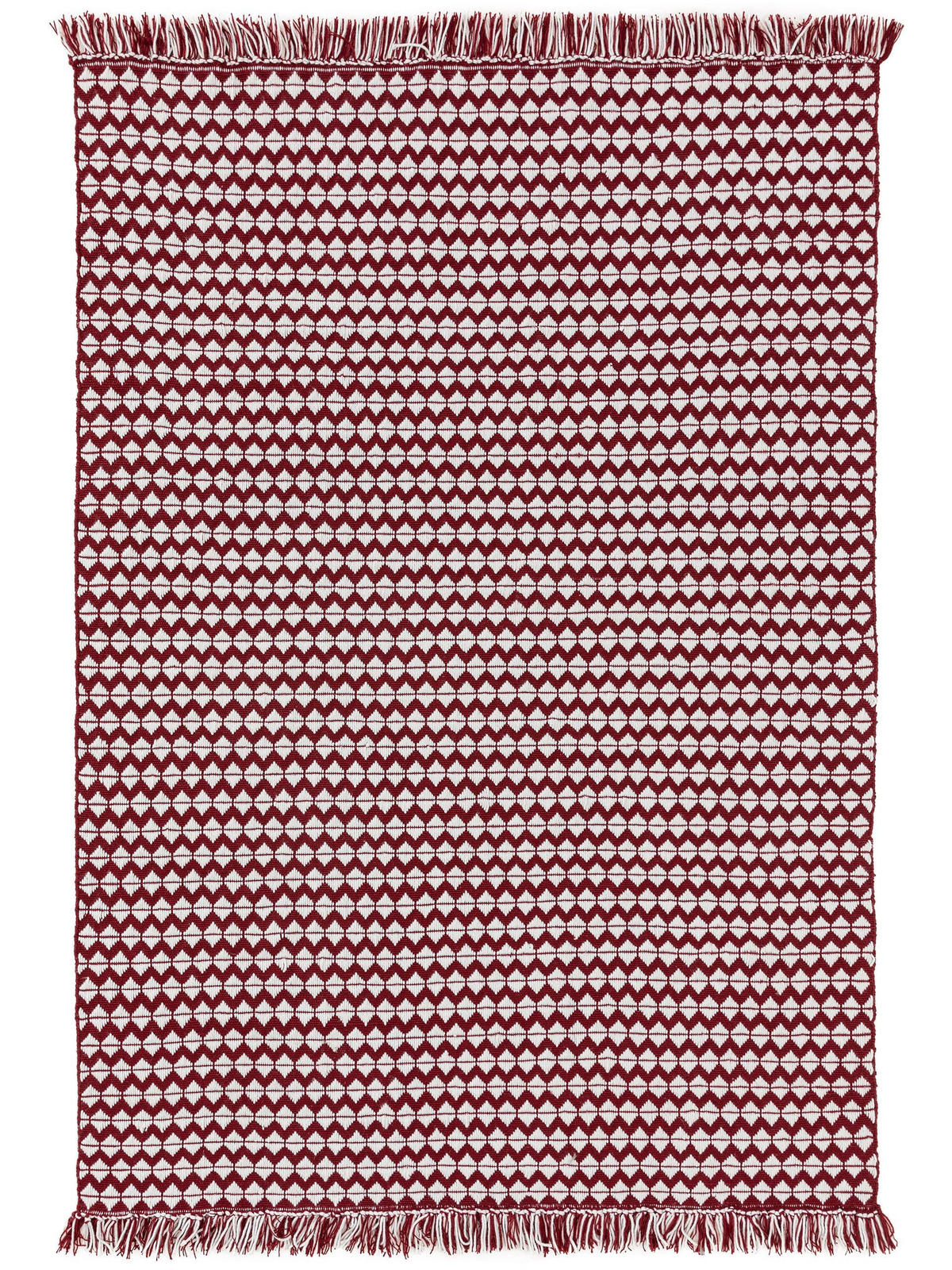 TEPPICH aus recyceltem Material Morty Rot 200x300 cm - Rot, Textil (200/300cm) - benuta Pure