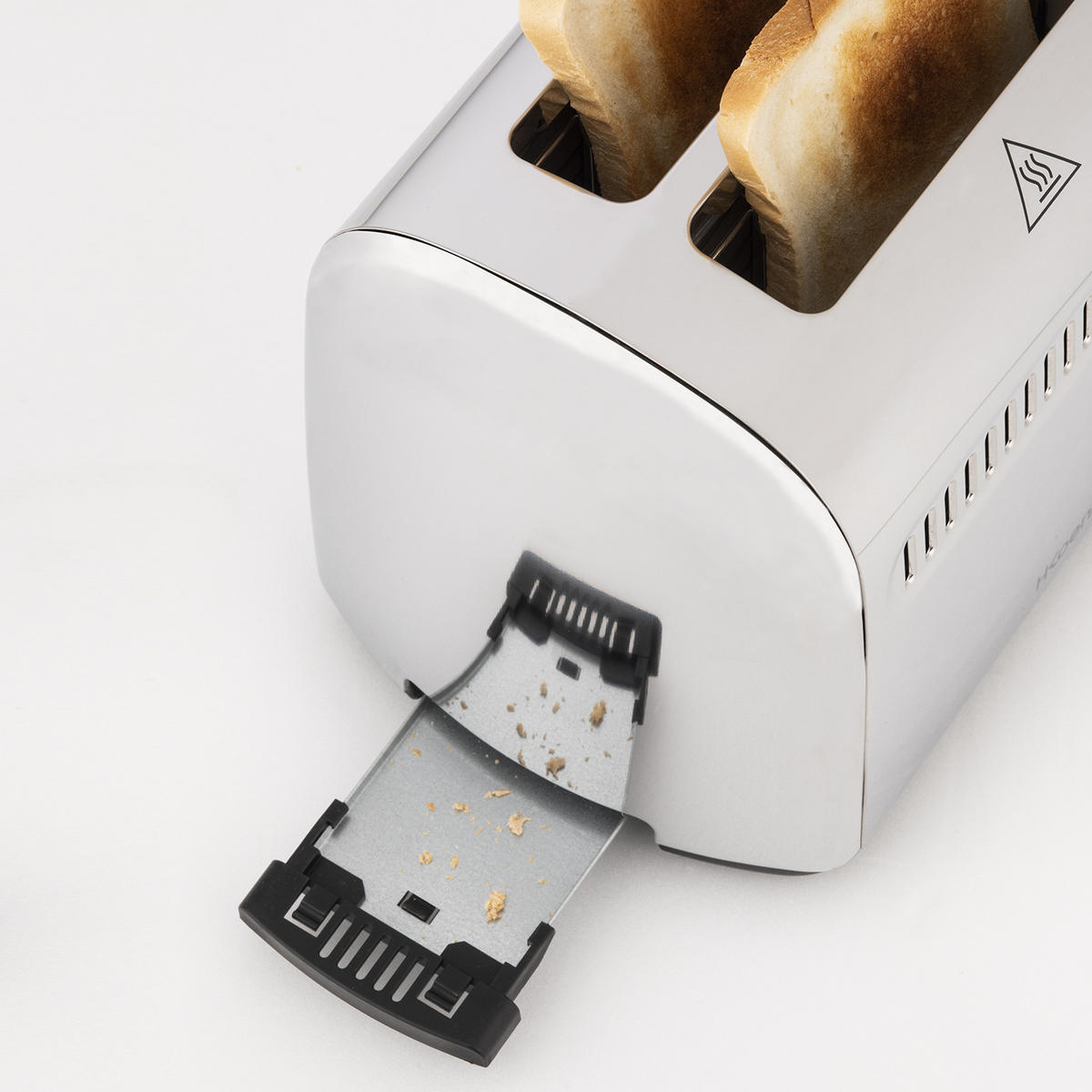 TOASTER TOAS9 Silber, Krusten- und Knuspertoaster - Grau, Metall (29.5/18.5/16.5cm) - HKoenig