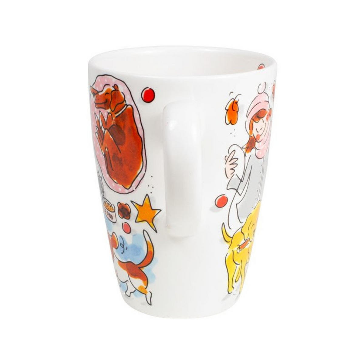 XL-BECHER Hundeliebhaber in Bunt - 500 ml - Multicolor, Keramik (0.5L) - Blond Amsterdam