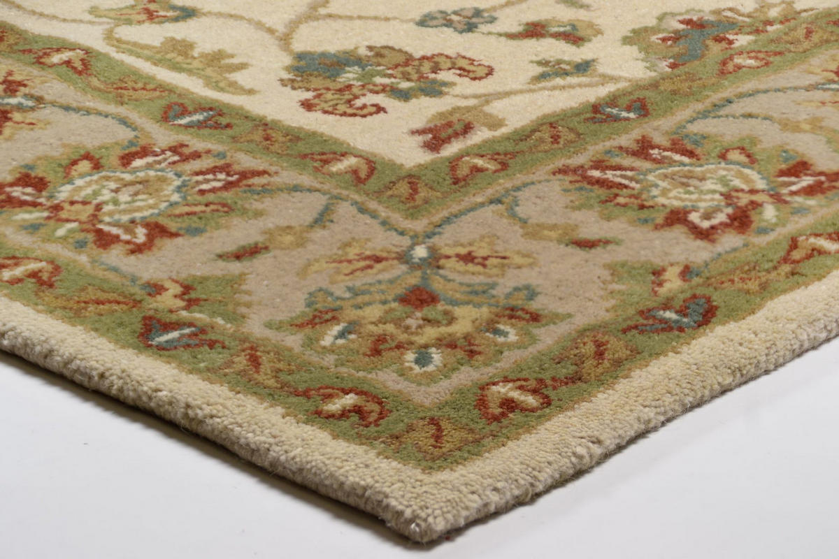 HANDTUFTTEPPICH Royal Ziegler 90x160 cm - Creme, Textil (90/160cm) - THEKO