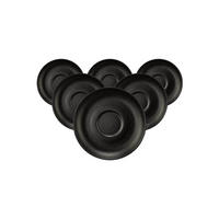 TEEUNTERTASSEN Liberty Velvet Black schwarz ø 13 cm 6er Set - Schwarz, Keramik (13cm) - Seltmann Weiden