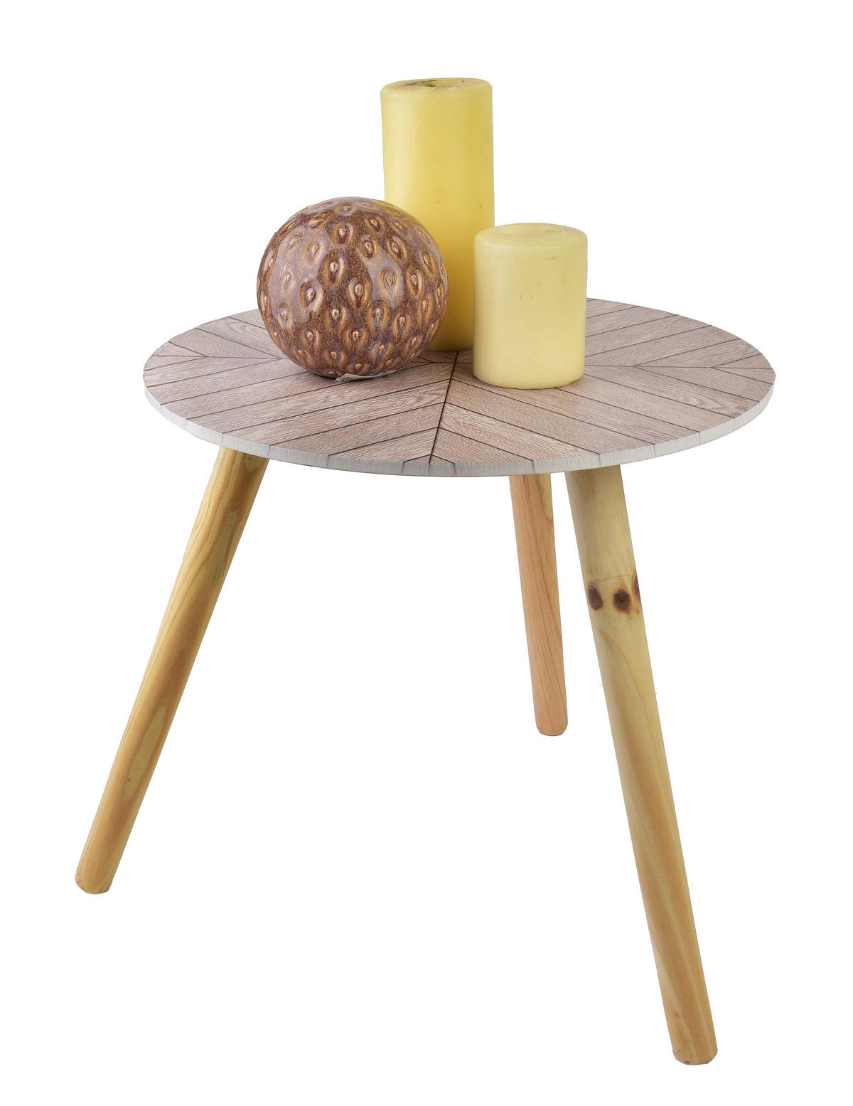TISCH Lammy Beige 40/40/38 cm Holz - Beige, Holz (40/40/38cm) - Mondex