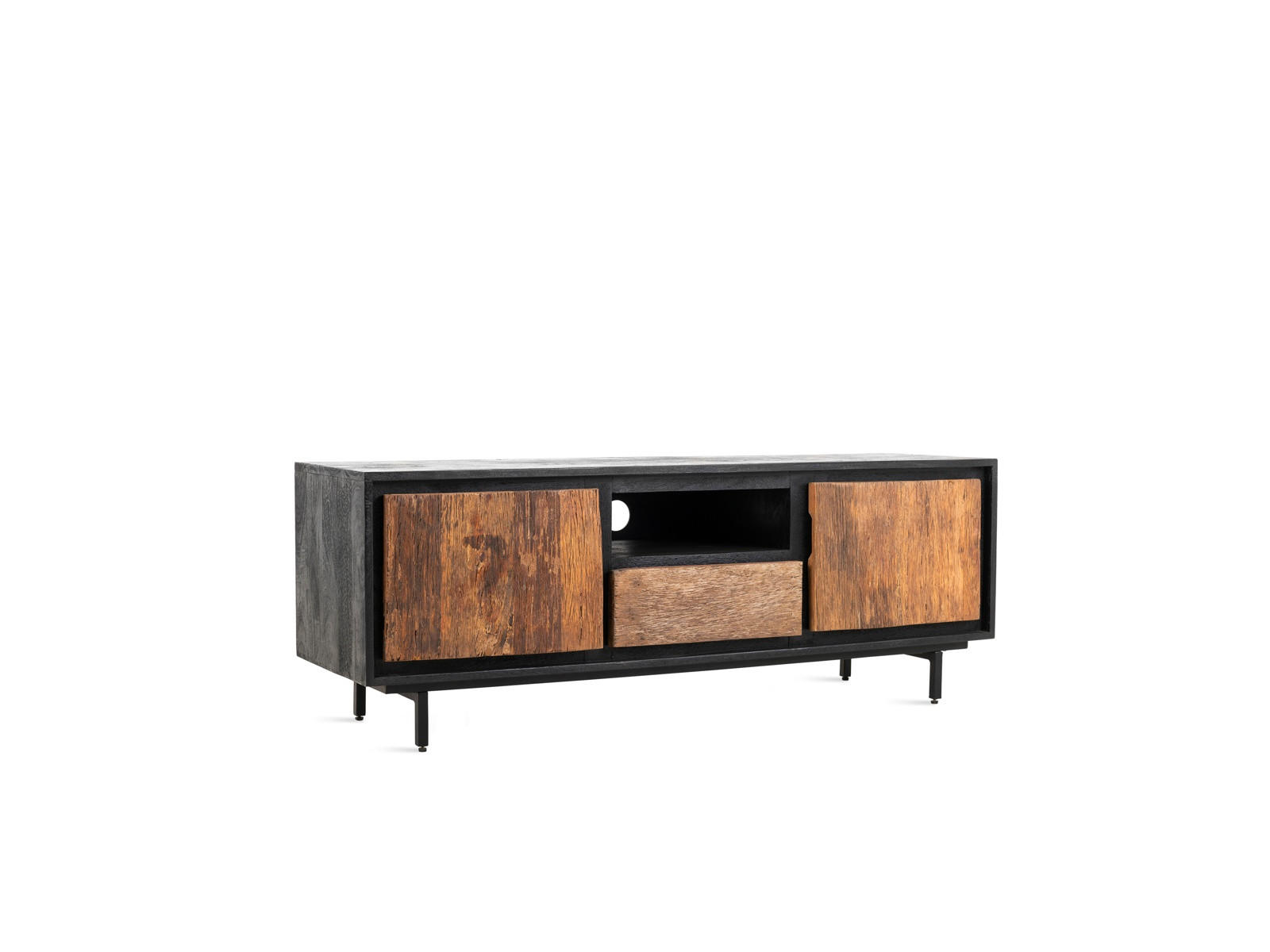TV Board Anayah Mangoholz 140 cm / 40 cm Natur - Naturfarben, Holz (140/50/40cm) - Villa Möbel