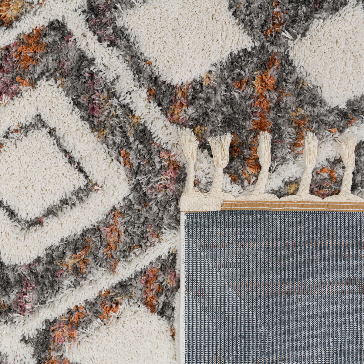 HOCHFLORTEPPICH 80/150 cm Monza 654 - Multicolor, Textil (80/150cm) - Paco Home