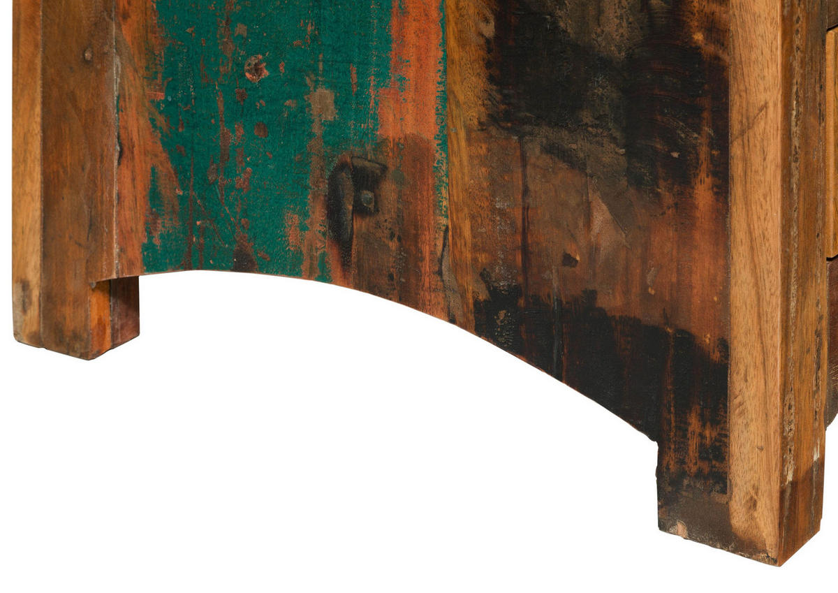 TV-BOARD Altholz 180x55x50 mehrfarbig lackiert NATURE OF SPIRIT #133 - Multicolor, Holz (55/50/180cm) - Massivmoebel24