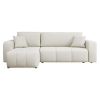 ECKSOFA Furyn - Schwarz/Naturfarben, Holz/Kunststoff (244/145cm) - MIRJAN24