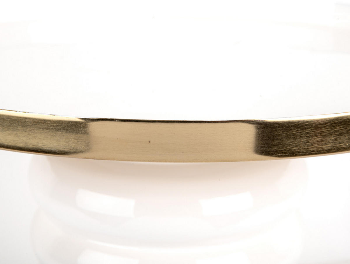 BEISTELLTISCH Ruby 41/41/41 cm - Weiß, Metall (41/41/41cm) - Leitmotiv