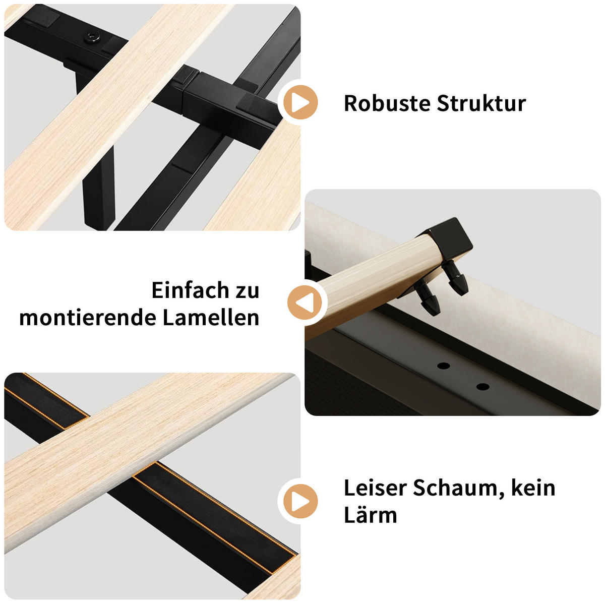 POLSTERBETT 140x200 cm Beige mit RGB-LED, Stauraum, USB-C & kabellosem Laden, Leinenbezug - Beige, Holz (140/200cm)