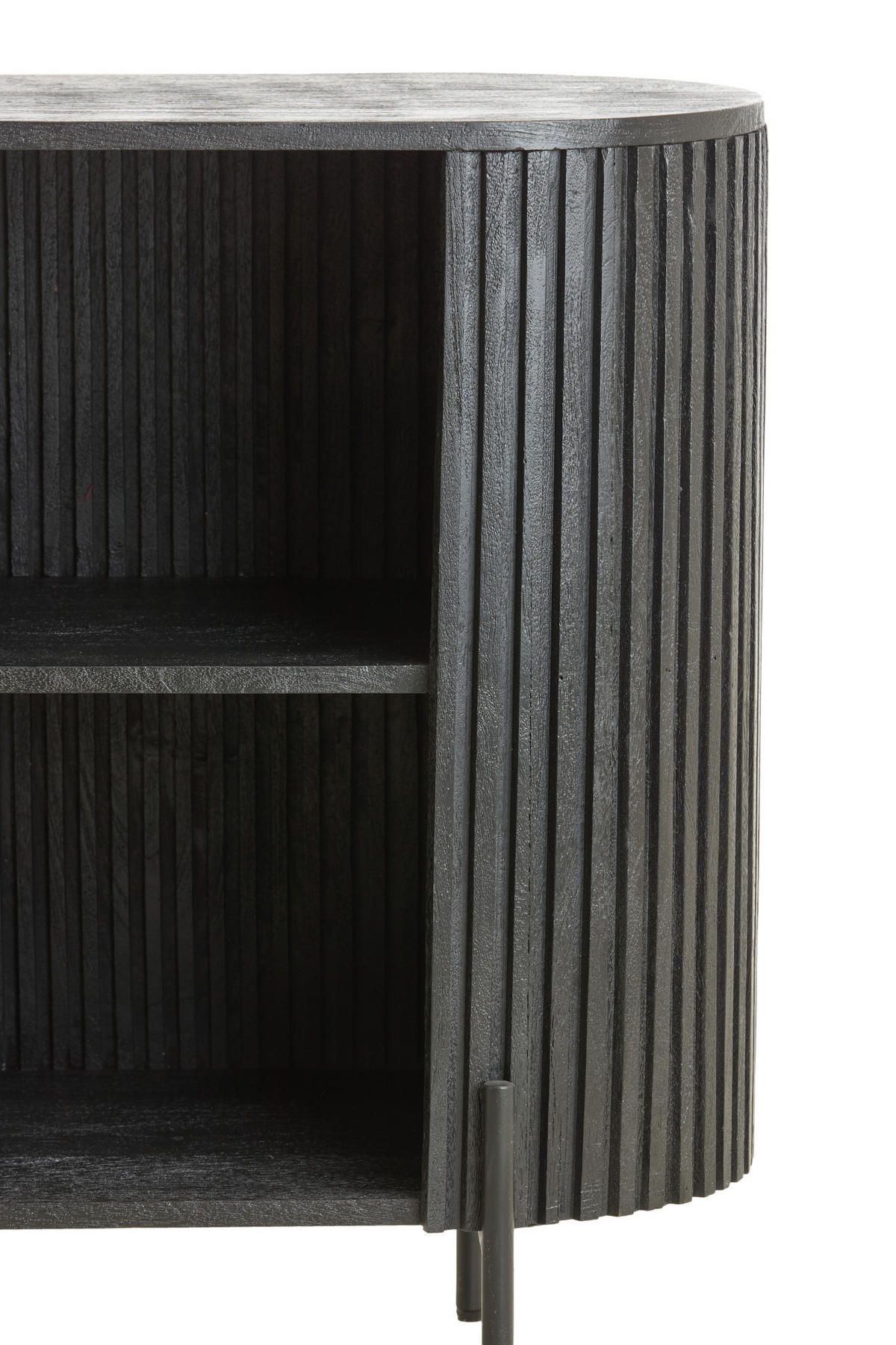 SCHRANK Dumosi Schwarz 100/40/80 cm - Schwarz, Holz (100/80/40cm) - Light & Living