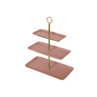 KUCHENPLATTE Rosa 31/16/36 cm - Rosa, Metall (1/36cm) - Present Time