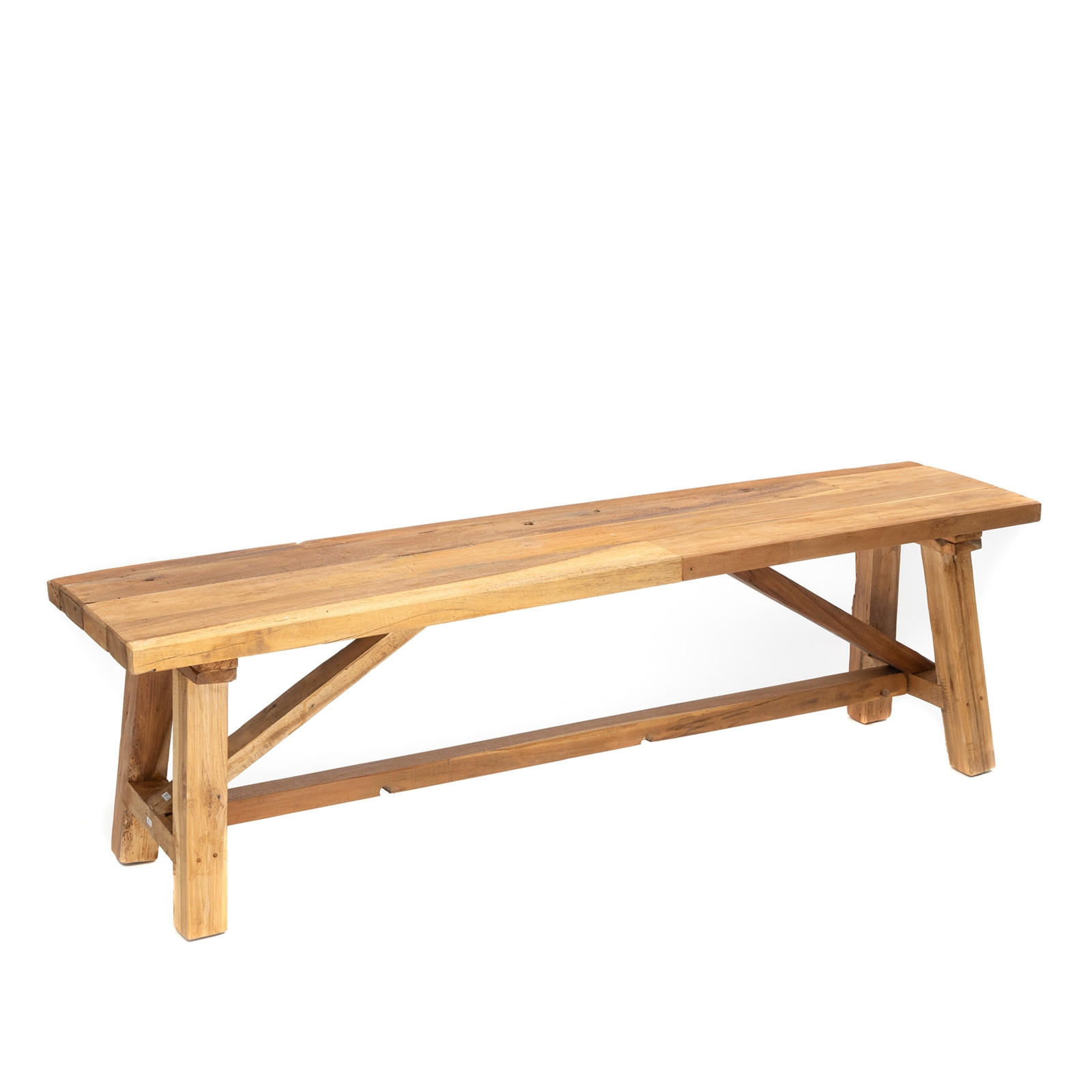 SITZBANK Roca 160cm, Massivholz naturfarben - Naturfarben, Holz (160/46.5/36cm) - CREEDWOOD
