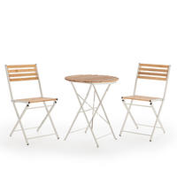 BALKONSET Ambar 3-teiliges - Weiß, Metall - VS Venta-stock