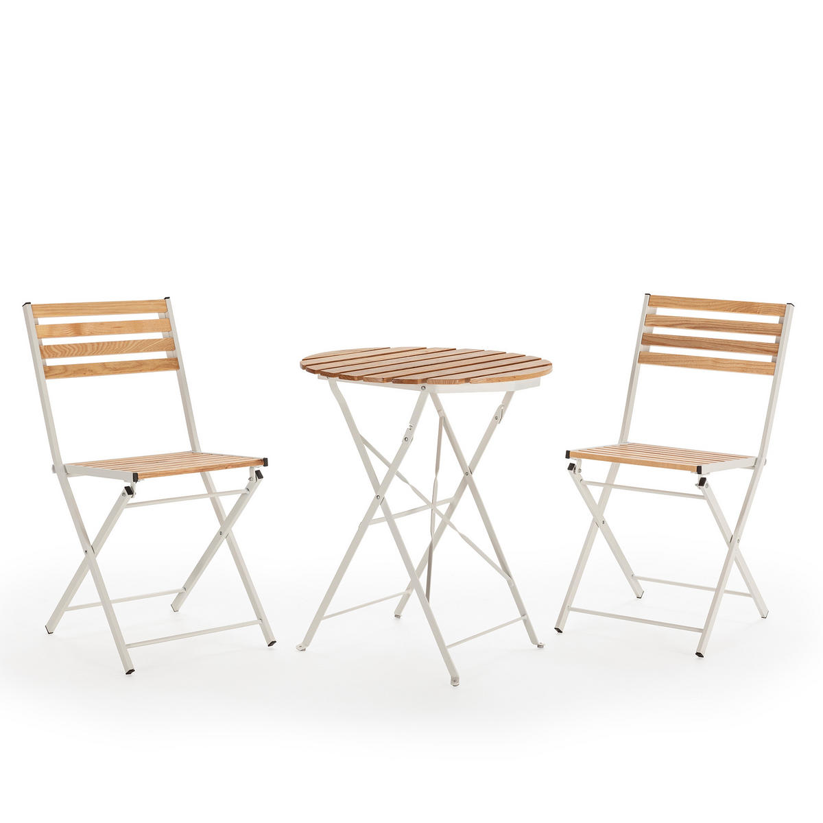 BALKONSET Ambar 3-teiliges - Weiß, Metall - VS Venta-stock