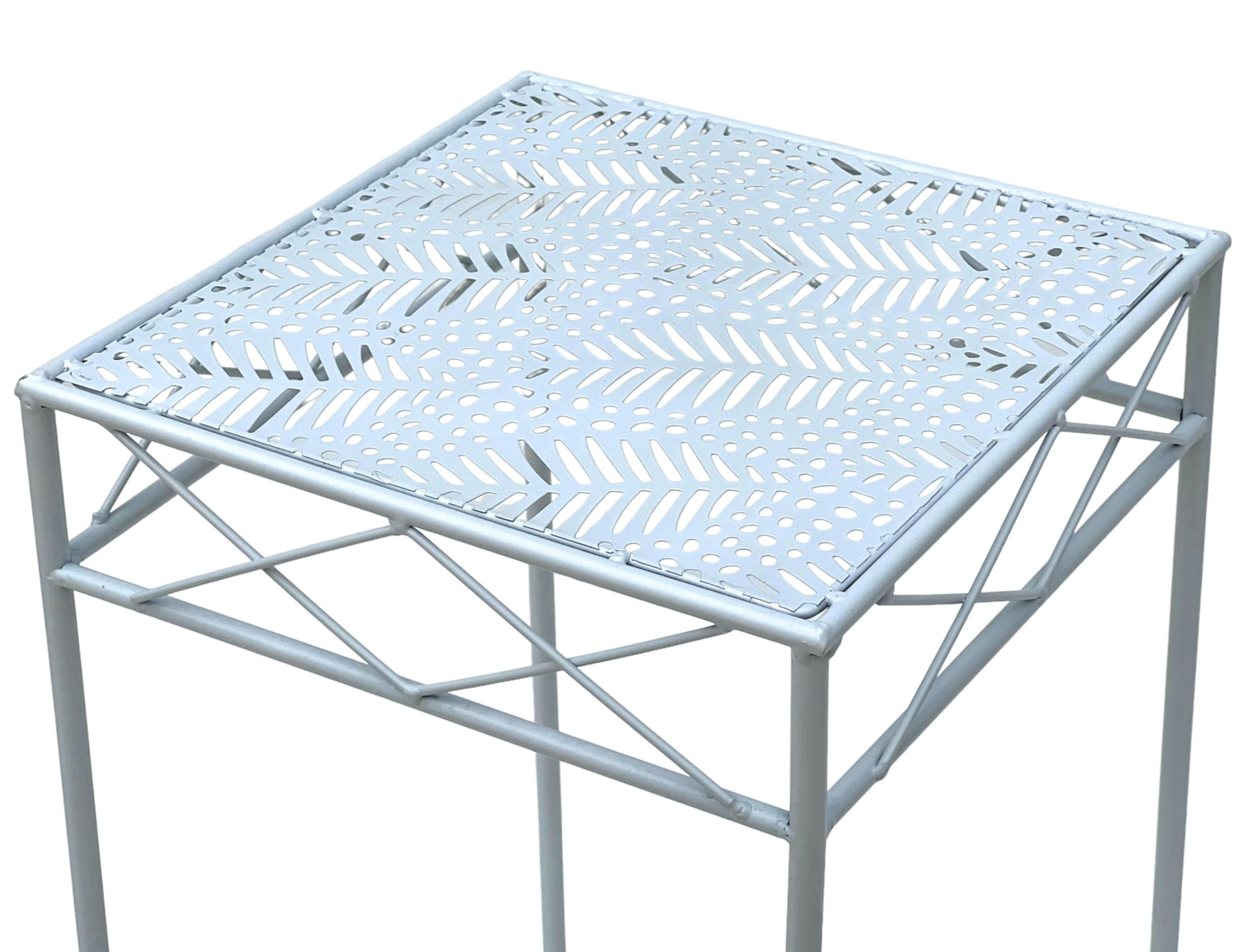 Thumbnail - DanDiBo Blumenhocker, Weiß, Metall, 23x60x23 cm, Wohnzimmer, Wohnzimmertische, Blumenständer