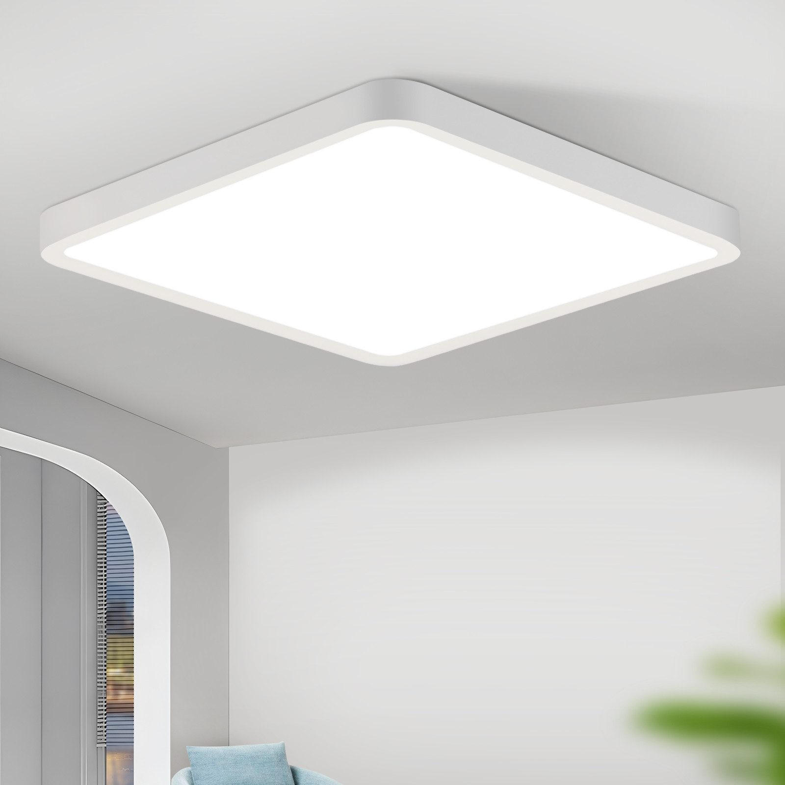 LED-DECKENLEUCHTE Macmillan 23/23/2.4cm - Weiß, Kunststoff (23/23/2.4cm) - Nettlife