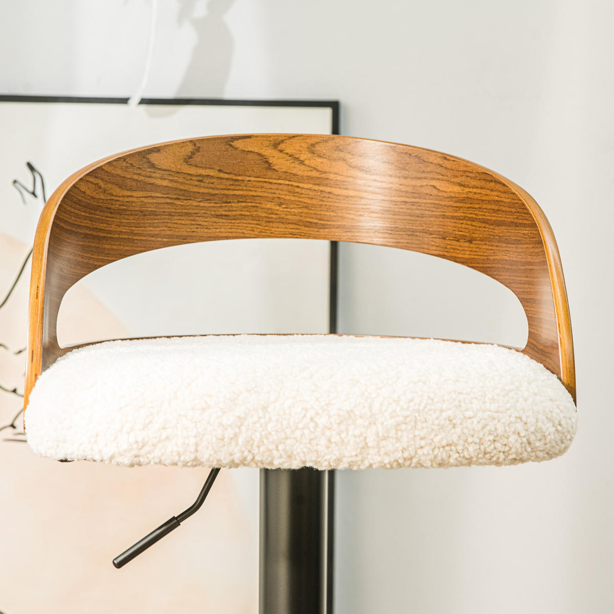 BARHOCKER 2er-Set Stoff Weiß - Weiß, Textil (46/101/45cm) - Nordlys