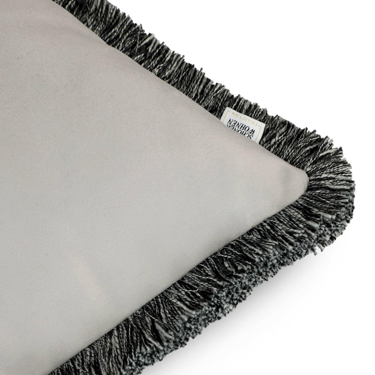 ZIERKISSENHÜLLE TRAIL - Anthrazit, Textil (45/45cm) - Schöner Wohnen