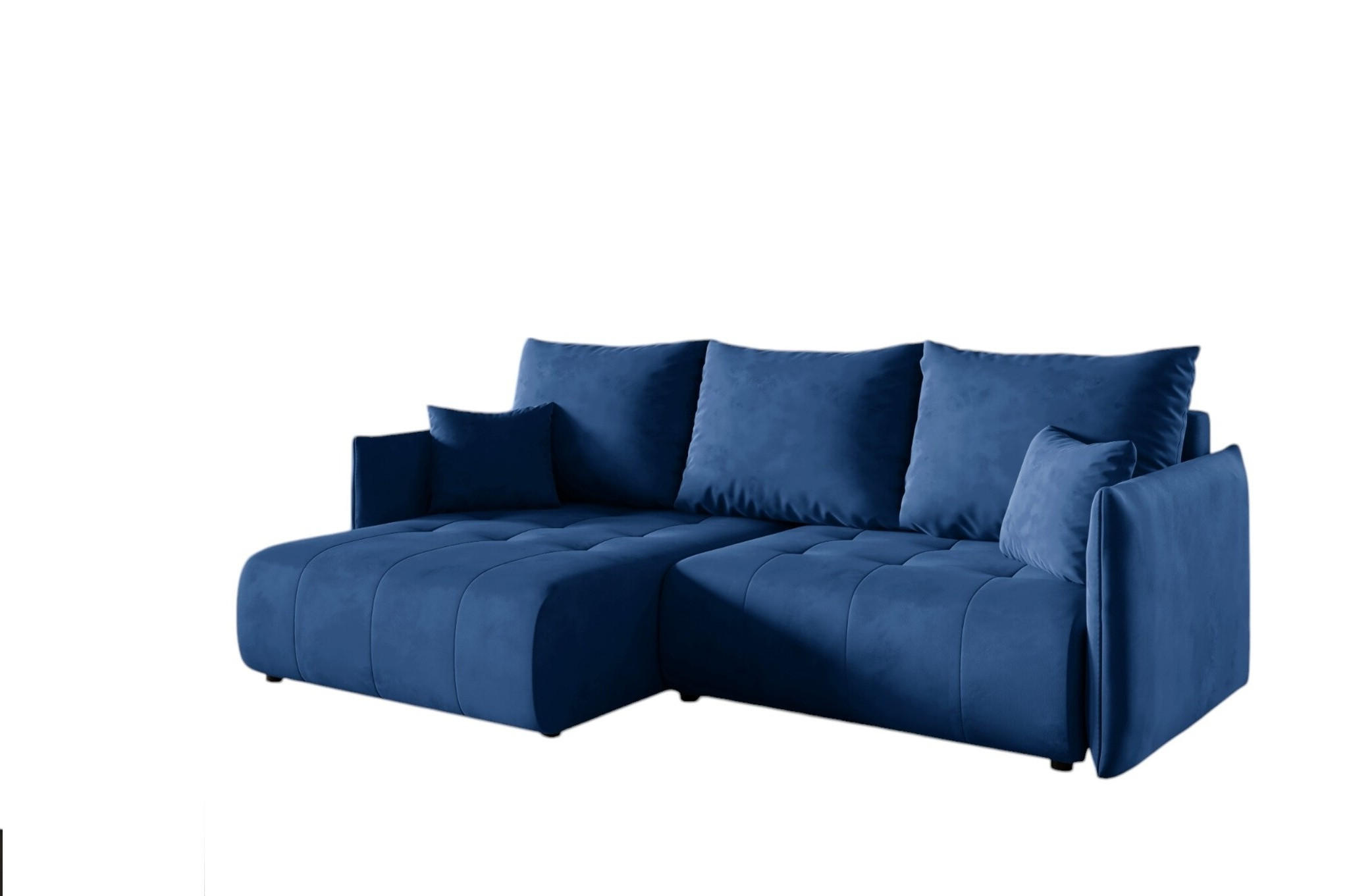 ECKSOFA Canio - Blau, Holzwerkstoff/Textil (221/153cm) - Fun Möbel