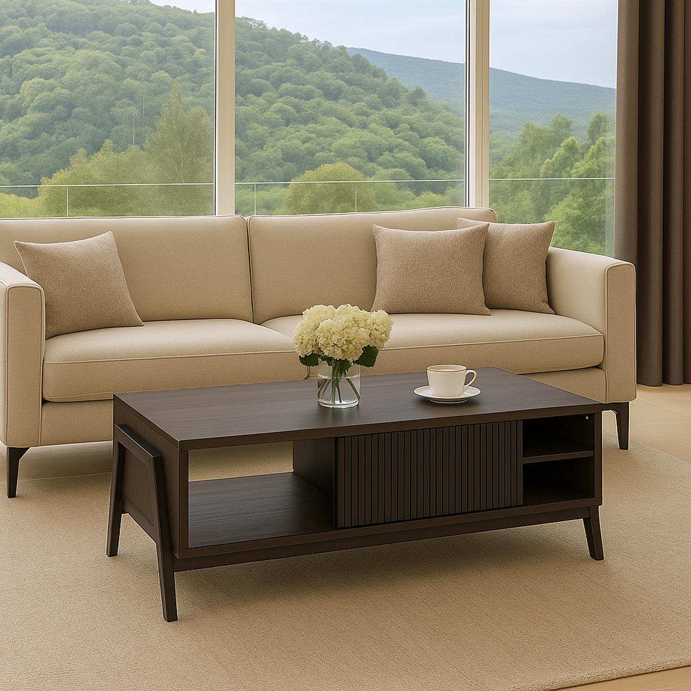 COUCHTISCH Braun - Braun, Holz (60/120/42cm) - MCW