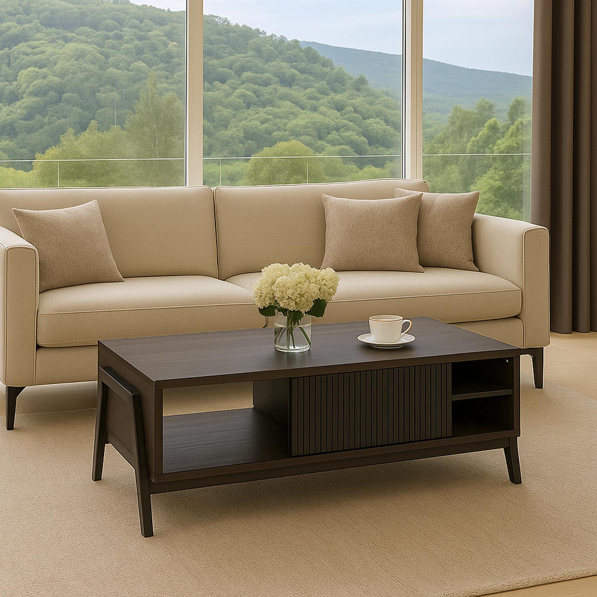 COUCHTISCH Braun - Braun, Holz (60/120/42cm) - MCW