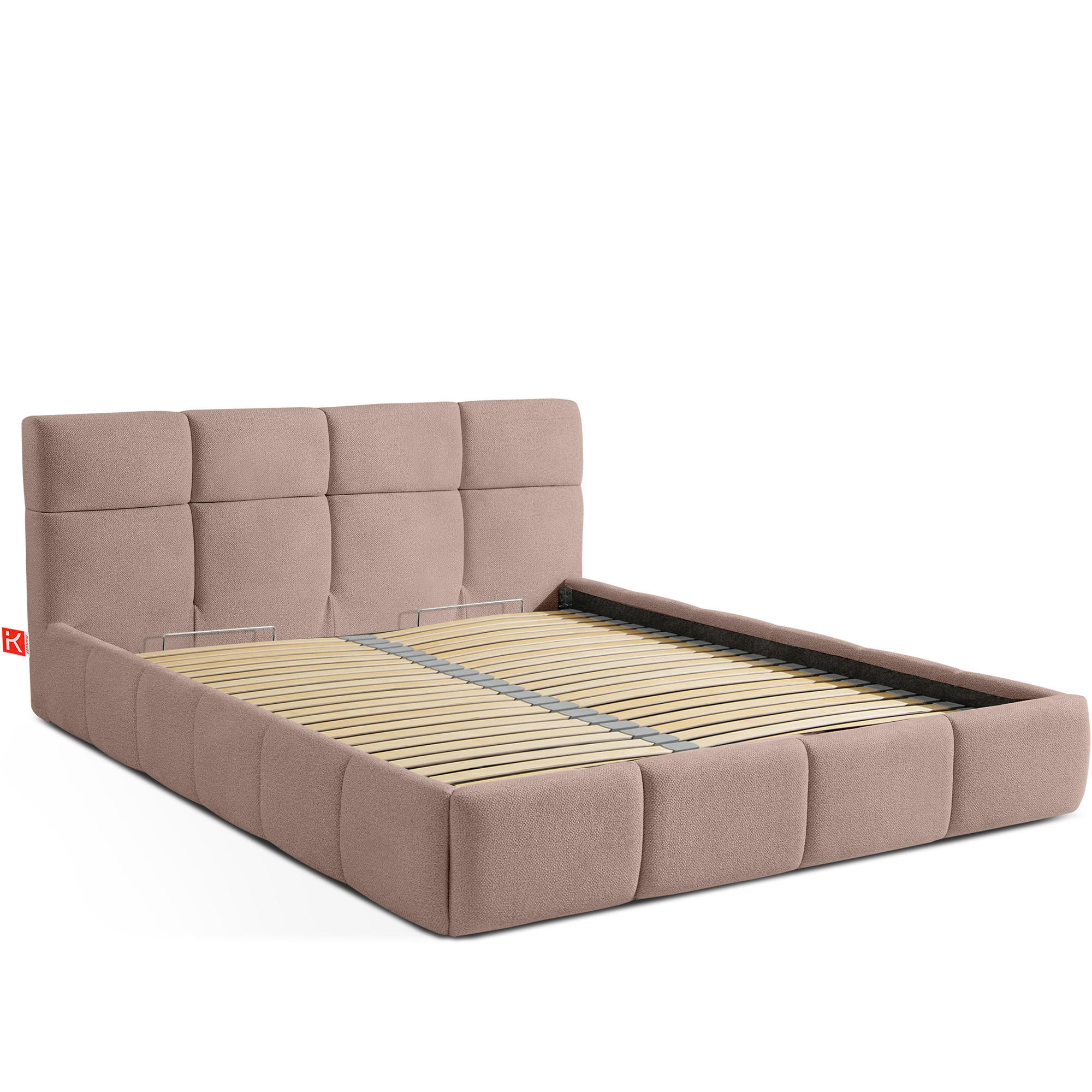 POLSTERBETT ALTOS, rosa - Rosa, Holz/Holzwerkstoff (140/200cm) - KONSIMO®