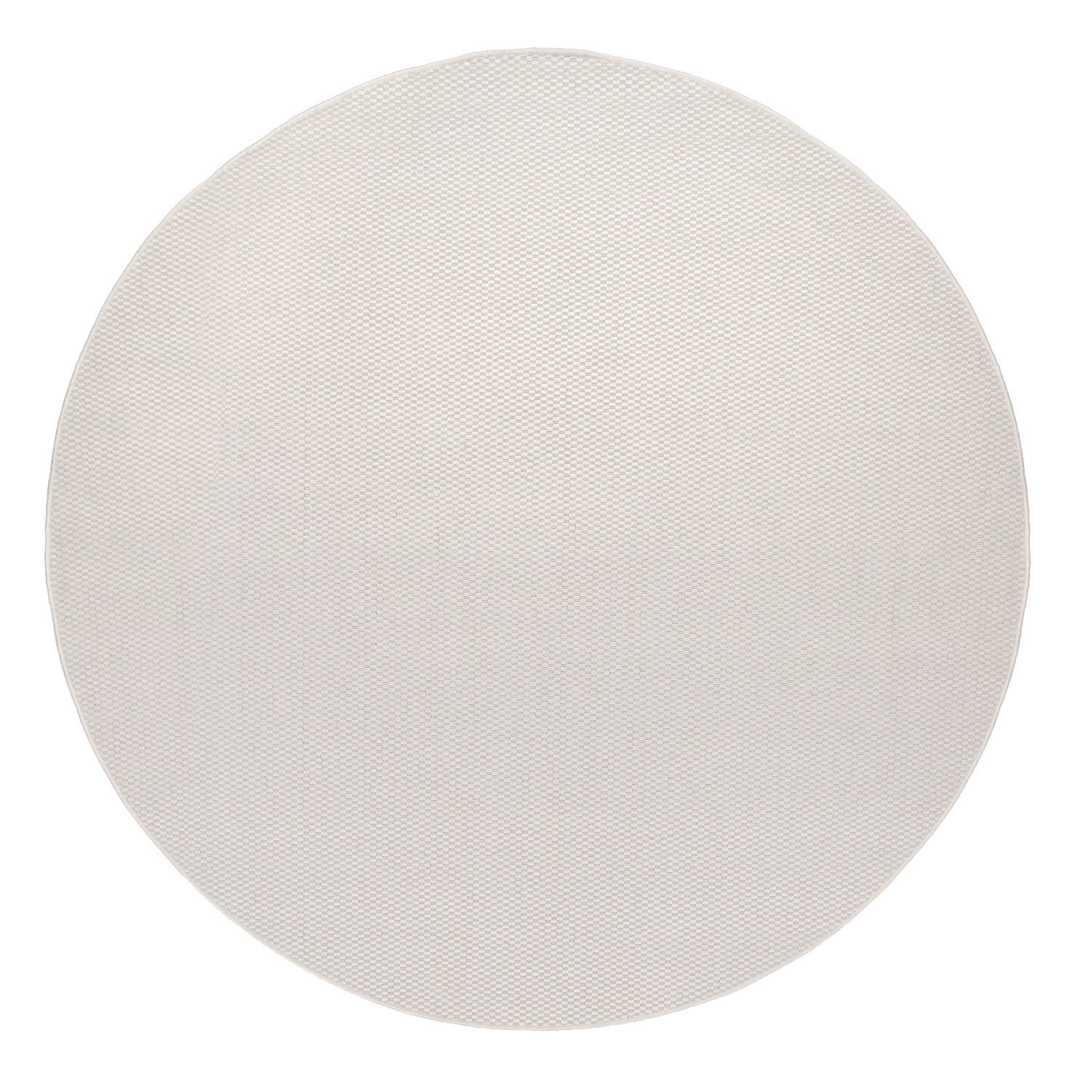 OUTDOORTEPPICH Elfenbein Ø 200 cm - Weiß, Kunststoff (200/200cm) - TT Home