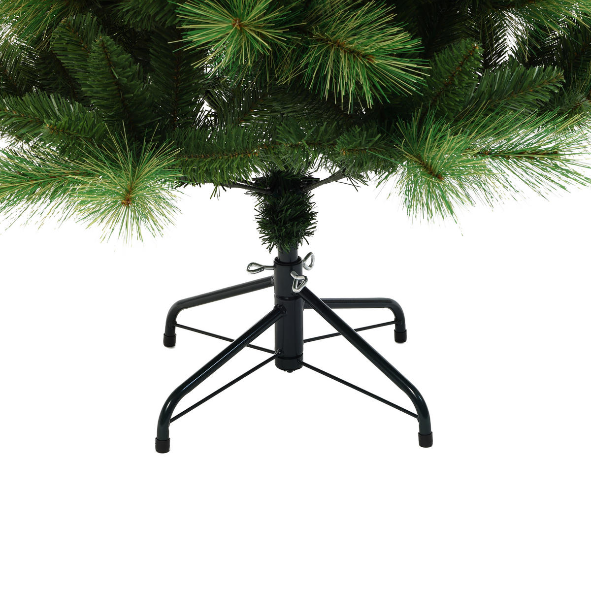 KÜNSTLICHER Weihnachtsbaum 154 cm, Kiefernoptik mit langen Nadeln - Grün, Kunststoff (154cm) - Hometopia