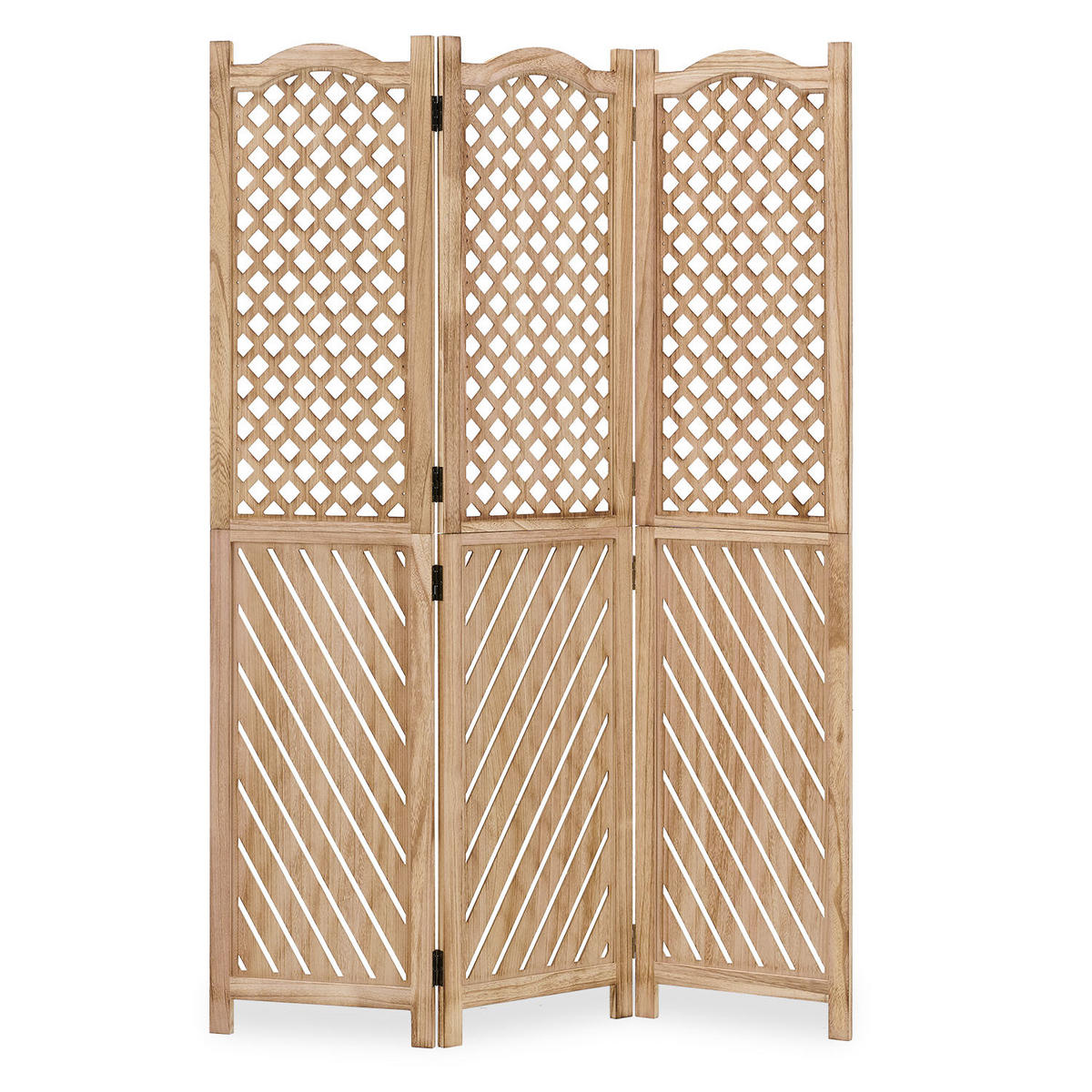 PARAVENT 120/170 cm Natur Holz - Naturfarben, Holz (120/170/2cm) - Homestyle4u