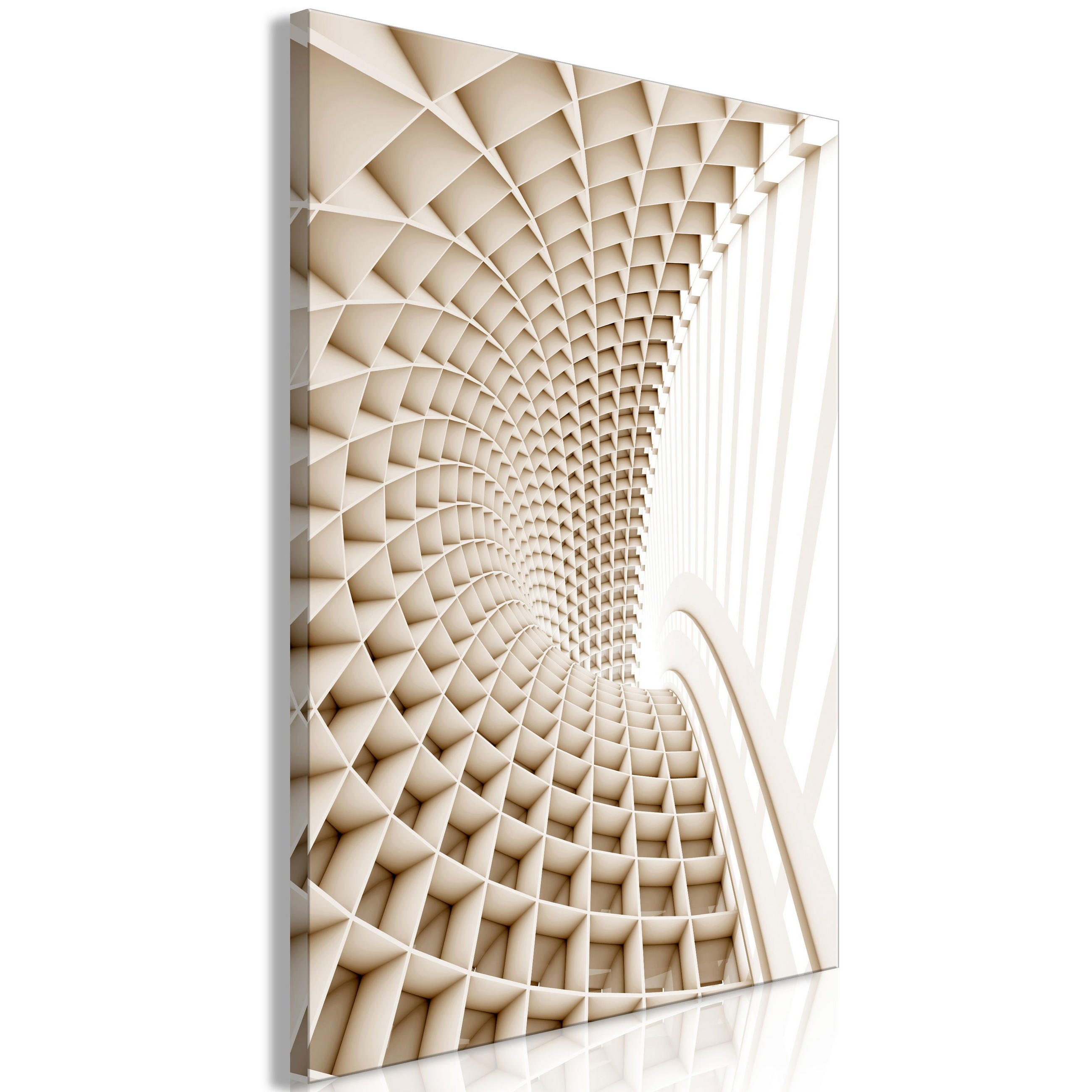 KUNSTDRUCK Beige 40/60 cm - Beige/Braun, Textil (40/60cm) - KUNSTLOFT