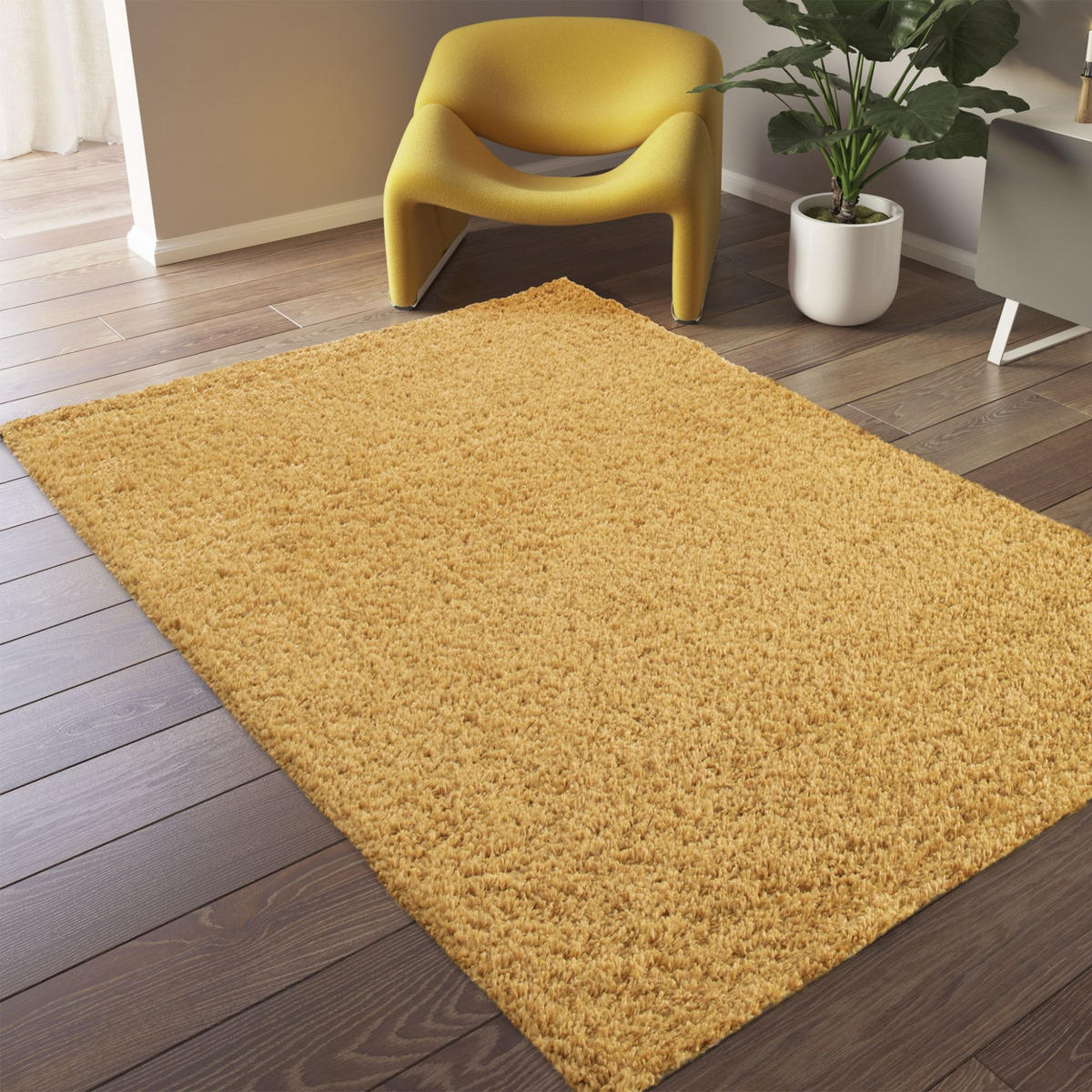 HOCHFLORTEPPICH 120/170 cm Valencia - Goldfarben, Textil (120/170cm) - Steffensmeier