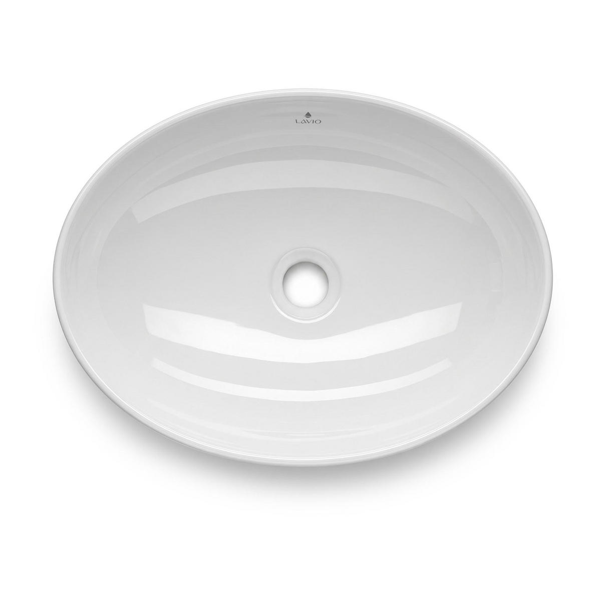 AUFSATZWASCHBECKEN OVALIS 41 cm Weiß - Weiß, Keramik (41/14.5/33cm) - Akord